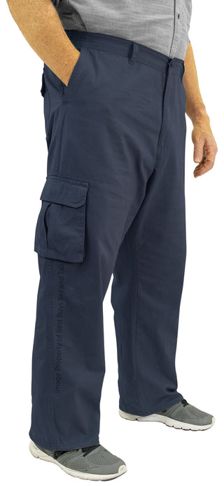 Big & Tall Sizes Plus Size Men's Cargo Pants Expandable Waist