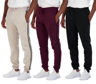 3 Pack Big Men's Tech Fleece Ultra-Soft Warm Jogger Athletic Sweatpants