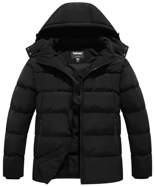 Men's Big and Tall Winter Windproof Thick Coat Outerwear 