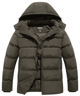 Men's Big and Tall Winter Windproof Thick Coat Outerwear 