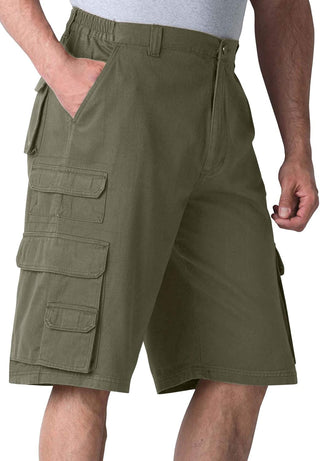 Plus Sized Men's Big & Tall Cargo Pocket Shorts