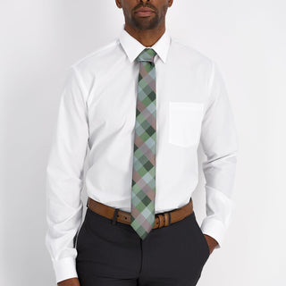 Mens Buffalo Check Pattern Necktie