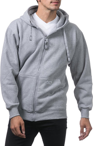 Plus Sized Men's Heavyweight Full Zip Hoodie