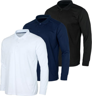 Long-Sleeve Polo Shirt for Big & Tall Men