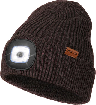 Mens Beanie with LED Light