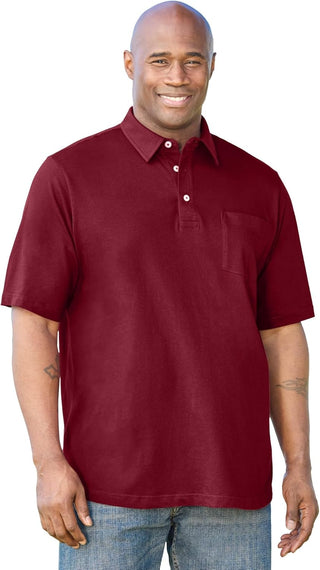 Large Men's Shrink-Less Polo T-Shirt