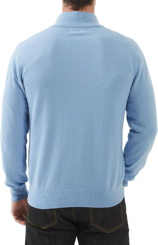 Large Mens Quarter-Zip Sweater