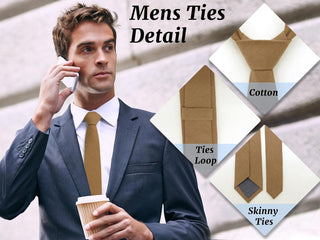 Skinny Tie Solid Color Neckties