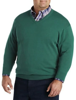 Big and Tall Men's V-Neck Pullover