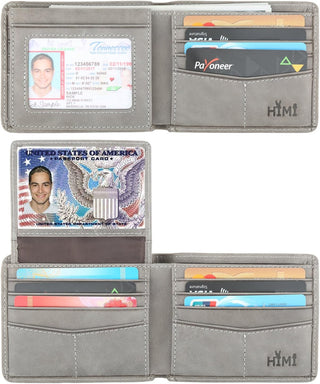 Bifold Stylish Wallet with 2 ID Window