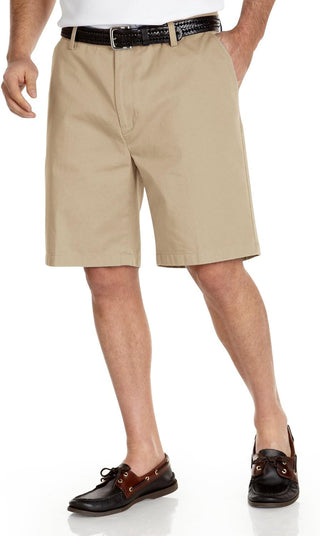 Big Men's Flat Front Chino Plus Size Short