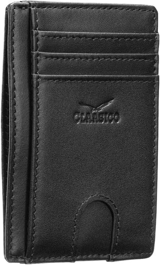 Leather Front Pocket Men's Wallet with RFID Blocking