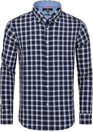 Big Men's Plaid Button down Shirts