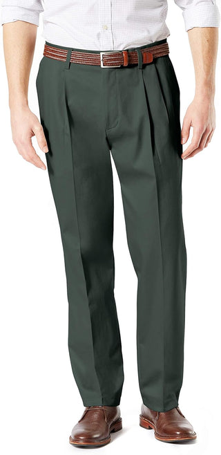 Big Men's Classic Fit Signature Stretch Pants-Pleated