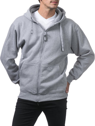 Plus Sized Men's Heavyweight Full Zip Hoodie