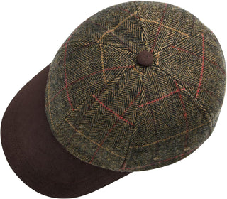 Wool Baseball Cap for Men Adjustable Tweed Hat