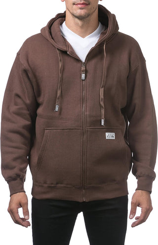 Plus Sized Men's Heavyweight Full Zip Hoodie