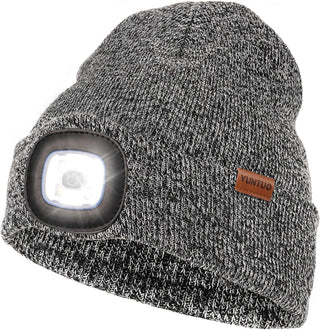 Mens Beanie with LED Light