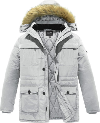 Big and Tall Winter Warm Heavy Hooded Parka Jacket