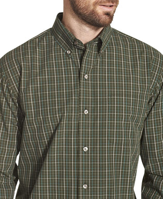 Big Men's Button down Plaid Plus Size Shirt