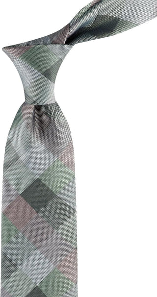 Mens Buffalo Check Pattern Necktie