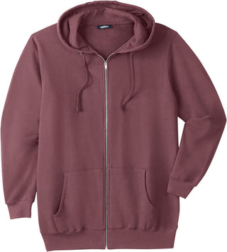 Plus Sized Men's Big & Tall Fleece Hoodie Jacket