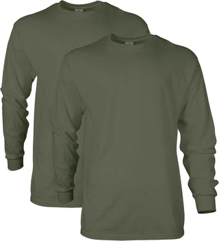 Big Men's Ultra Cotton Long Sleeve T-Shirt, Multipack