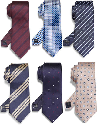 Classic Men's Silk Tie 6 pack