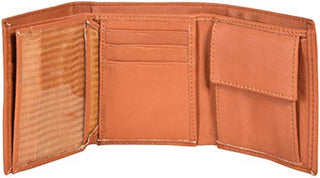 Leather Trifold Wallet for Men