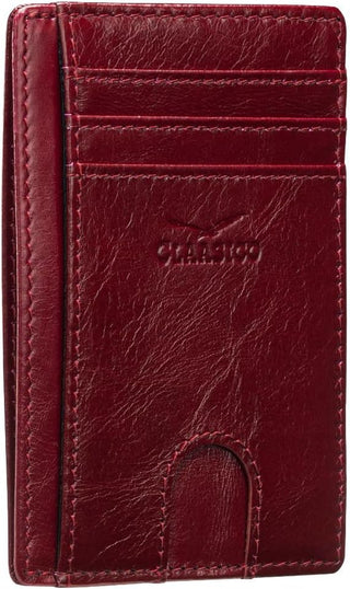 Leather Front Pocket Men's Wallet with RFID Blocking