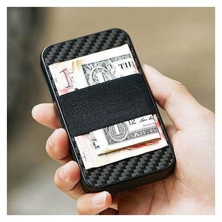 Mens Carbon Fiber Minimalist Rfid Wallets for Credit Card Bank Business ID VIP Cards Holder Designer Fashion Cards Boxs Change Coin Holders Cases