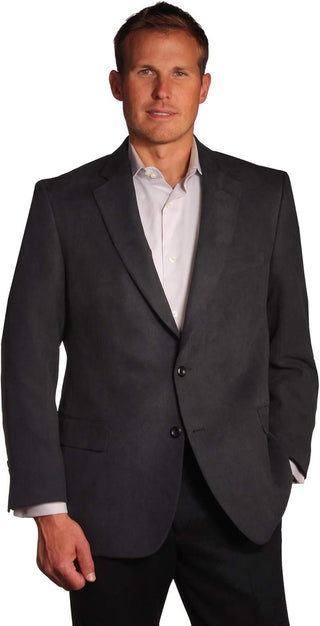 Large Mens Microfiber Suede-Touch Blazer