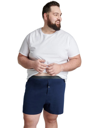 Big Men'S Knit Boxers, 3-Pack