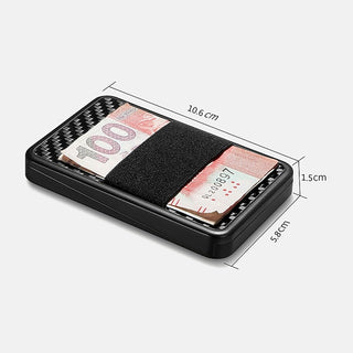 Mens Carbon Fiber Minimalist Rfid Wallets for Credit Card Bank Business ID VIP Cards Holder Designer Fashion Cards Boxs Change Coin Holders Cases