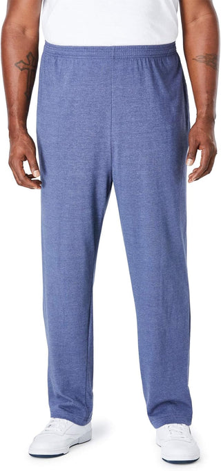 Lightweight Big and Tall Open Bottom Sweatpants