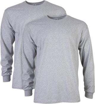 Big Men's Ultra Cotton Long Sleeve T-Shirt, Multipack