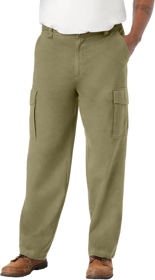 Plus Sized Men's Big & Tall Cargo Pants