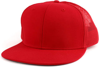 Oversized Flatbill Mesh Snapback Cap