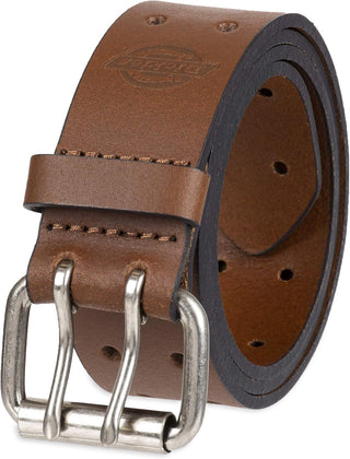 Big Men's Leather Double Prong Belt