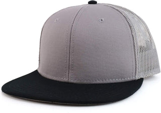 Oversized Flatbill Mesh Snapback Cap