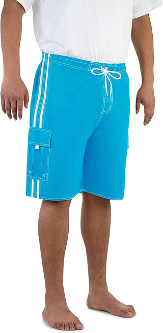 Mens Big and Tall Quick Dry Swim Shorts Bathing Suit