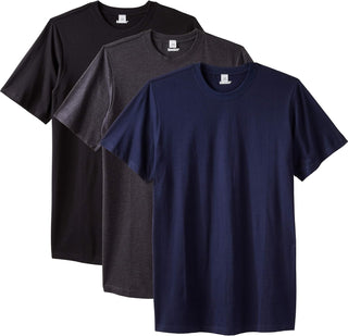 Men's Plus Sized  Crewneck Undershirts - 3-Pack