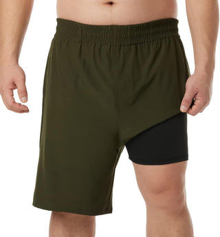 Big Men's Swim Trunks Swim Shorts Compression Liner Swimsuit