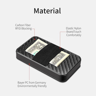 Mens Carbon Fiber Minimalist Rfid Wallets for Credit Card Bank Business ID VIP Cards Holder Designer Fashion Cards Boxs Change Coin Holders Cases