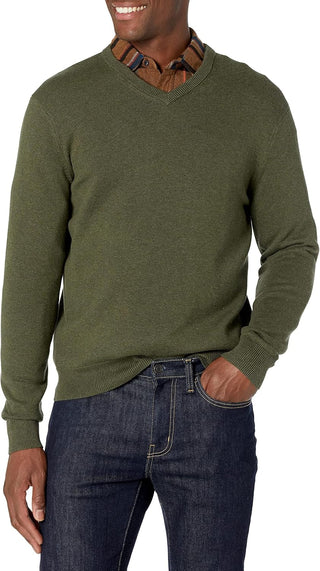 Big Men's V-Neck Plus Size Sweater 