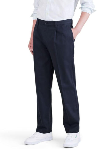 Plus Sized Men's Stain Defender Pants - Pleated 