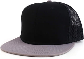 Oversized Flatbill Mesh Snapback Cap