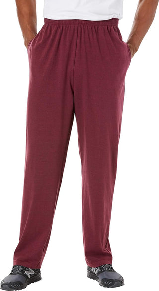 Lightweight Big and Tall Open Bottom Sweatpants