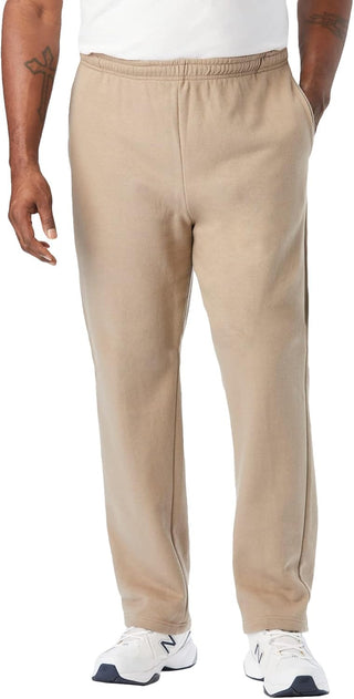 Plus Size Men's Big & Tall Fleece Open-Bottom Sportpants