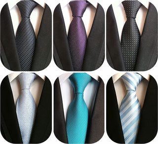 Classic Men's Silk Tie 6 pack